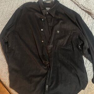 Black Corduroy button up